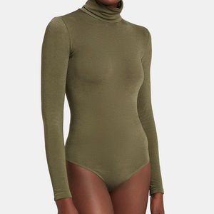 Wolford green opaque bodysuit